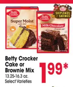 Jewel-Osco Betty Crocker Cake or Brownie Mix offer