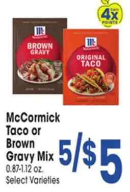 Jewel-Osco McCormick Taco or Brown Gravy Mix offer