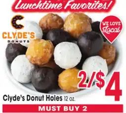 Jewel-Osco Clyde's Donut Holes offer