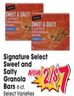 Jewel-Osco Signature Select Sweet and Salty Granola Bars offer