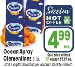 Jewel-Osco Ocean Spray Clementines offer