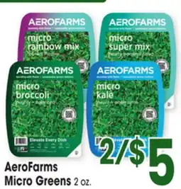 Jewel-Osco AeroFarms Micro Greens offer