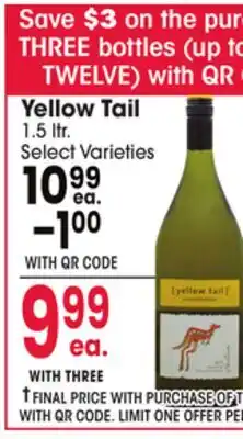Jewel-Osco Yellow Tail offer