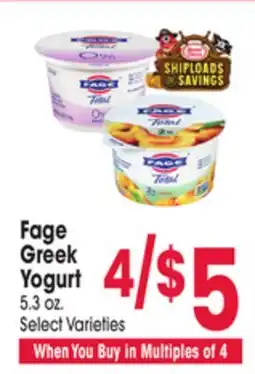 Jewel-Osco Fage Greek Yogurt offer