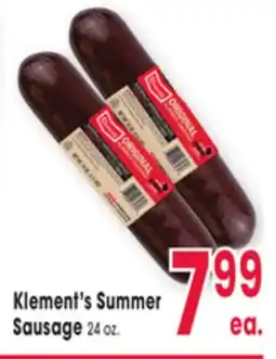 Jewel-Osco Klement's Summer Sausage offer