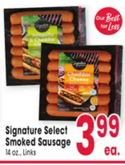 Jewel-Osco Signature Select Smoked Sausage offer