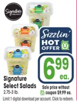 Jewel-Osco Signature Select Salads offer