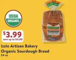 Fresh Thyme Izzio Artisan Bakery Organic Sourdough Bread offer