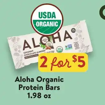 Fresh Thyme Aloha Organic Protein Bars offer