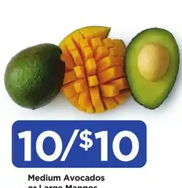 Food 4 Less Medium Avocados or Large Mangos offer