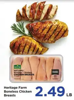 Food 4 Less Heritage Farm Boneless Chicken Breasts offer