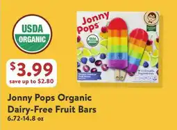Fresh Thyme Jonny Pops Organic Dairy-Free Fruit Bars offer