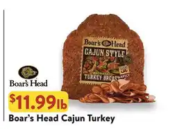 Fresh Thyme Boar's Head Cajun Turkey offer