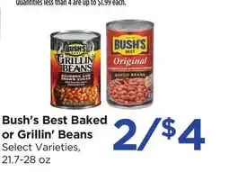 Food 4 Less Bush's Best Baked or Grillin' Beans offer