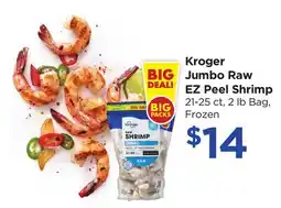 Food 4 Less Kroger Jumbo Raw EZ Peel Shrimp offer