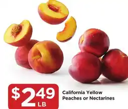 Food 4 Less California Yellow Peaches or Nectarines offer