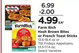 Food 4 Less Farm Rich Hash Brown Bites or French Toast Sticks offer