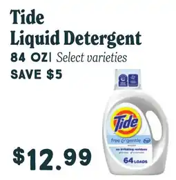 Market of Choice Tide liquid detergent offer