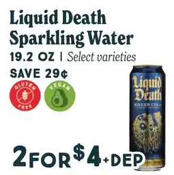 Market of Choice Liquid Death Sparkling Water offer
