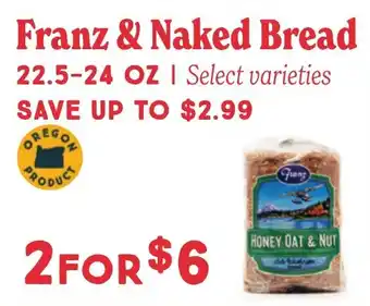 Market of Choice Franz & Naked Bread offer
