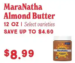 Market of Choice MaraNatha Almond Butter offer