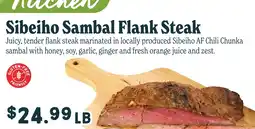 Market of Choice Sibeihosambal Flank Steak offer
