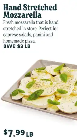 Market of Choice Hand Stretched Mozzarella offer