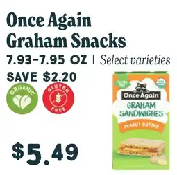 Market of Choice Once Again graham snacks offer