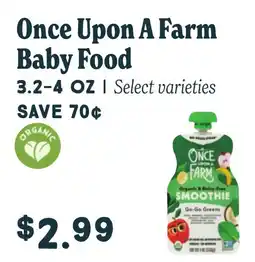 Market of Choice Once Upon A Farm Baby Food offer