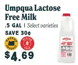 Market of Choice Umpqua Lactose Free Milk offer