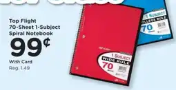 Kroger Top Flight 70-Sheet 1-Subject Spiral Notebook offer