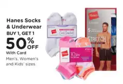 Kroger Hanes Socks & Underwear offer
