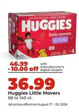 Hy-Vee Huggies Little Movers offer