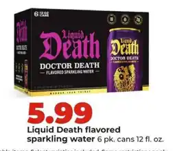 Hy-Vee Liquid Death Flavored Sparkling Water offer
