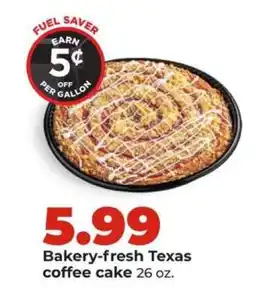 Hy-Vee Bakery-fresh Texas coffee cake offer