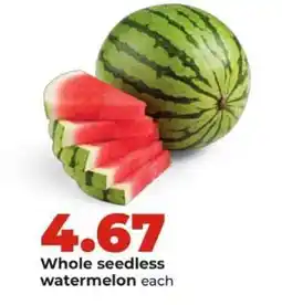 Hy-Vee Whole Seedless Watermelon offer