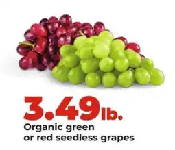 Hy-Vee Organic Grapes offer