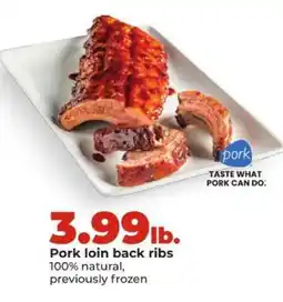 Hy-Vee Pork Loin Back Ribs offer