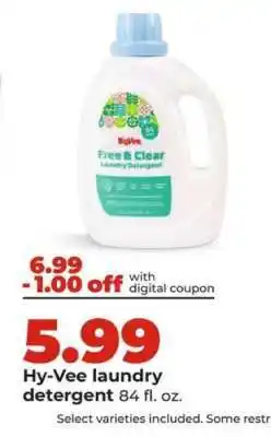 Hy-Vee Hy-Vee laundry detergent offer
