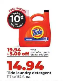 Hy-Vee Tide Laundry Detergent offer
