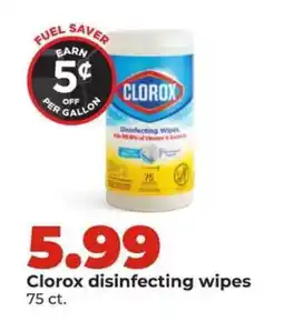 Hy-Vee Clorox Disinfecting Wipes offer