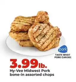 Hy-Vee Hy-Vee Midwest Pork bone-in assorted chops offer