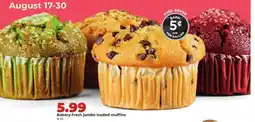 Hy-Vee Bakery Fresh Jumbo Loaded Muffins offer
