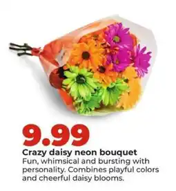 Hy-Vee Crazy daisy neon bouquet offer