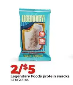 Hy-Vee Legendary Foods protein snacks offer