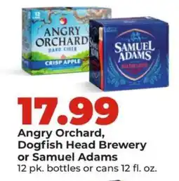 Hy-Vee Angry Orchard, Dogfish Head Brewery or Samuel Adams offer