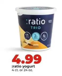Hy-Vee Ratio Yogurt offer
