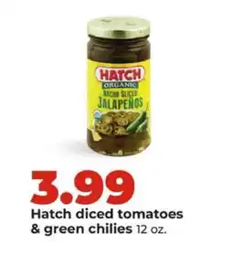 Hy-Vee Hatch diced tomatoes & green chilies offer
