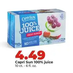 Hy-Vee Capri Sun 100% Juice offer