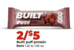 Hy-Vee Built Puff protein bars offer